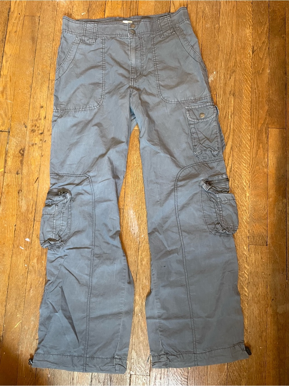 Garage Gray Cargo Pants with Utility Pockets